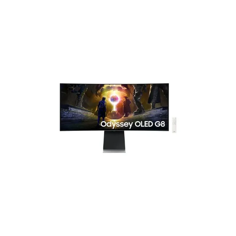 Monitor-SAMSUNG-34-Gaming-Smart-Curved-21 : 9-Panel OLED-3440x1440-21:9-175Hz-0.03 ms-Speakers-Swivel-Height