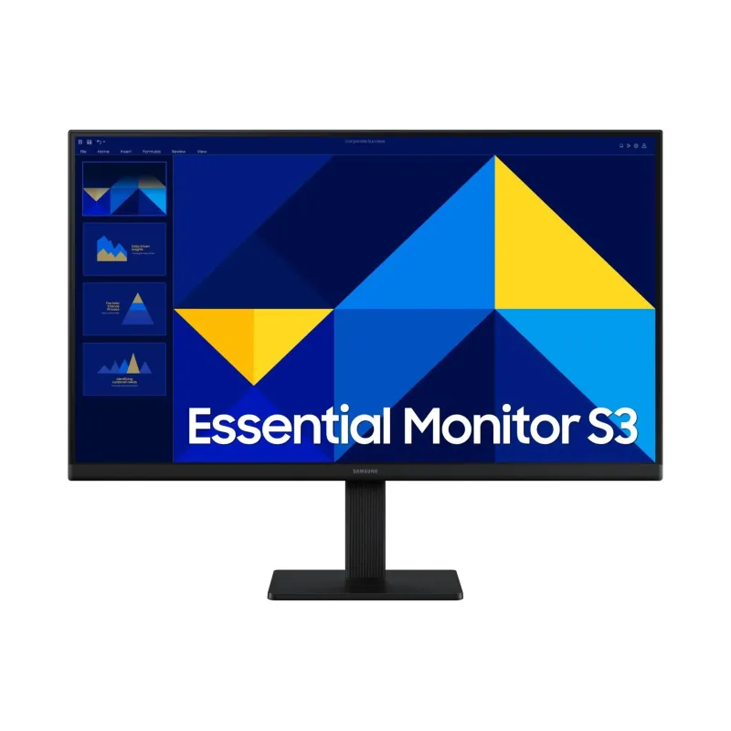 LCD Monitor-SAMSUNG-Essential Monitor S3-24-Panel IPS-1920x1080-16:9-100Hz-5 ms-LS24D300GAUXEN