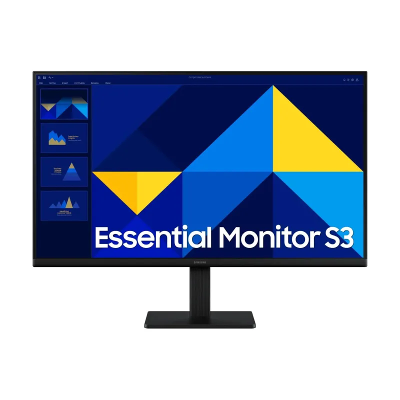 LCD Monitor-SAMSUNG-Essential Monitor S3-27-Panel IPS-1920x1080-16:9-100Hz-5 ms-LS27D300GAUXEN