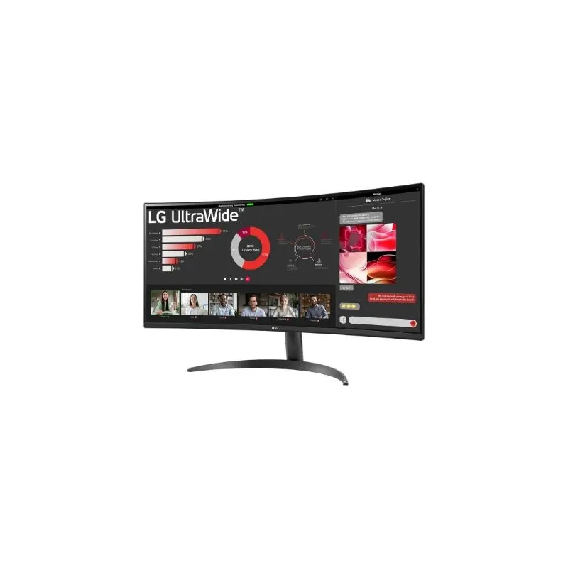 LCD Monitor-LG-34-Curved-21 : 9-Panel VA-3440x1440-21:9-100 Hz-5 ms-Tilt-34WR50QK-B