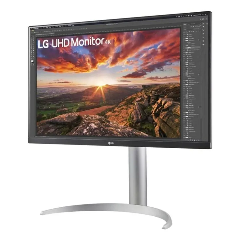 LCD Monitor-LG-27UP850K-W-27-Gaming-Panel IPS-3840x2160-16:9-60 Hz-5 ms-Pivot-Height adjustable-Tilt-Colour Black-27UP850K-W
