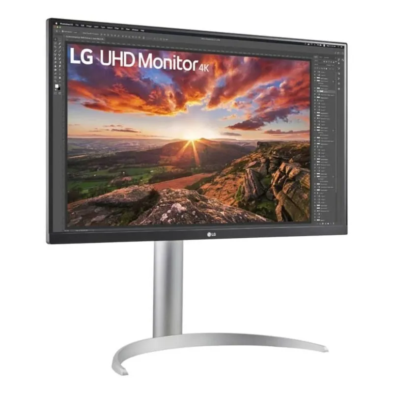 LCD Monitor-LG-27UP850K-W-27-Gaming-Panel IPS-3840x2160-16:9-60 Hz-5 ms-Pivot-Height adjustable-Tilt-Colour Black-27UP850K-W