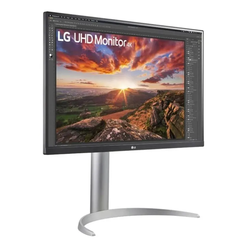 LCD Monitor-LG-27UP850K-W-27-Gaming-Panel IPS-3840x2160-16:9-60 Hz-5 ms-Pivot-Height adjustable-Tilt-Colour Black-27UP850K-W