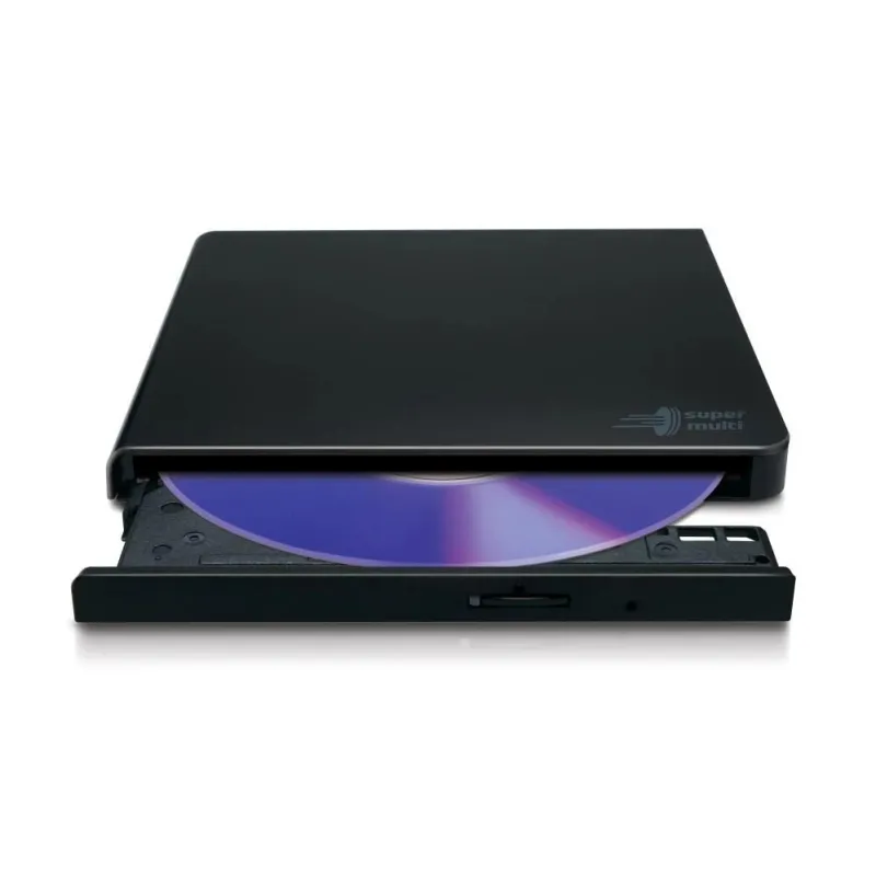 H.L Data Storage - Ultra Slim Portable DVD-Writer - GP57EB40 - Interface USB 2.0 - DVD±R-RW - CD read speed 24 x - CD write