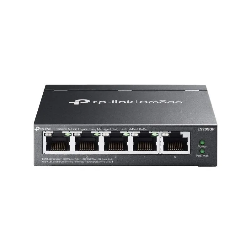 Switch-TP-LINK-ES205G-Switch type Managed-5xRJ-45 ports-RJ-45 Ports Type Gigabit Ethernet ,10-100-1000,-ES205G