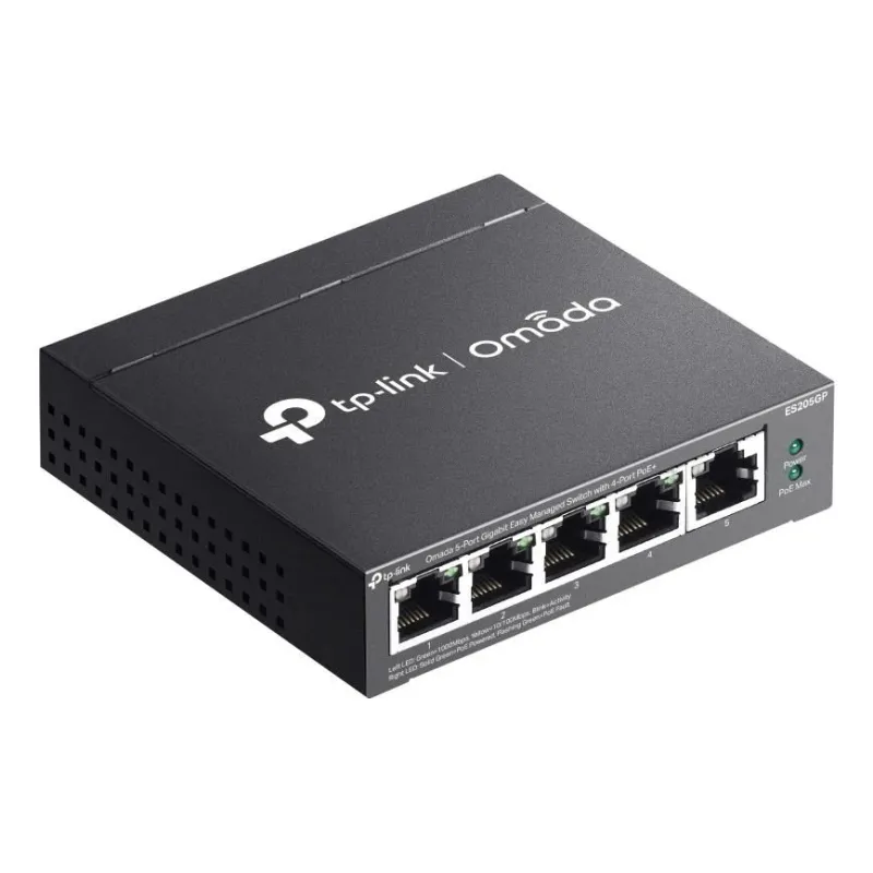 Switch-TP-LINK-ES205G-Switch type Managed-5xRJ-45 ports-RJ-45 Ports Type Gigabit Ethernet ,10-100-1000,-ES205G