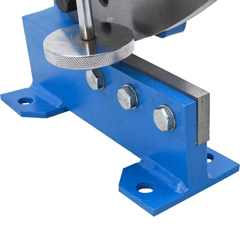 vidaXL sviras metāla griezējs, 125 mm, zils