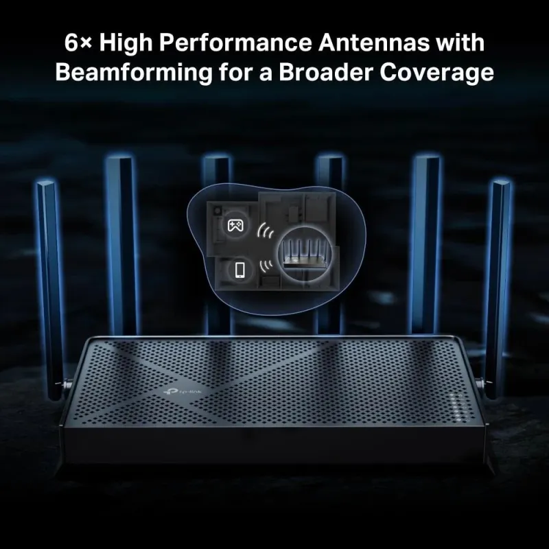Wireless Router-TP-LINK-Archer BE400-Wi-Fi 7 ,802.11be,-Data speed 5764 Mbit-s-Ethernet WAN Yes-WAN connection type