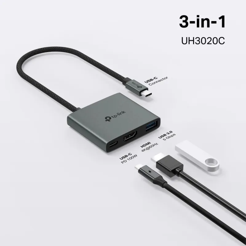 I-o hub usb-c 3port-uh3020c tp-link