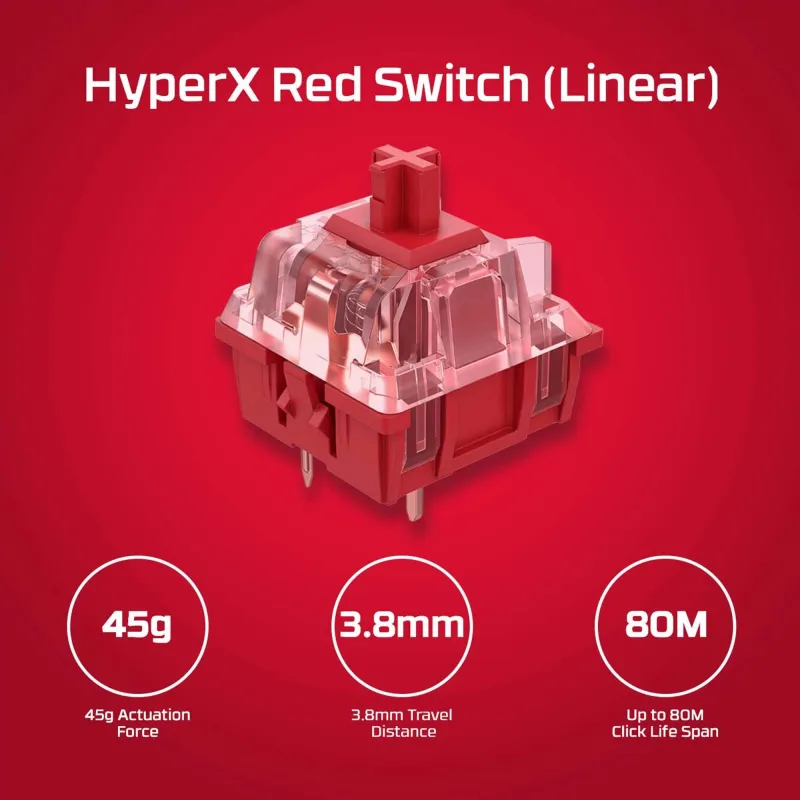 Keyboard alloy origins core-pbt hx blue 639n8aaaba hyperx