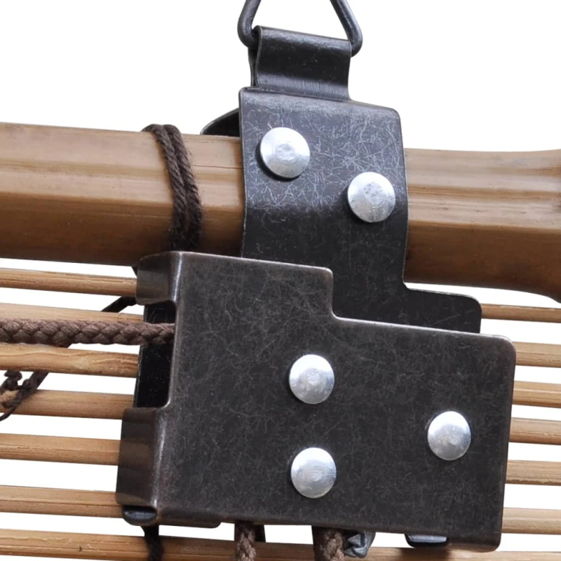 vidaXL ruļļu žalūzija, 100x220 cm, brūns bambuss