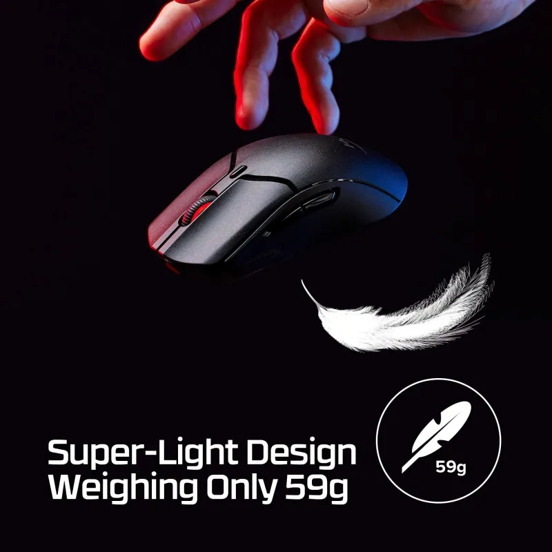 Mouse usb optical hyperx pf-has2 mini wl bk 7d388aa hyperx
