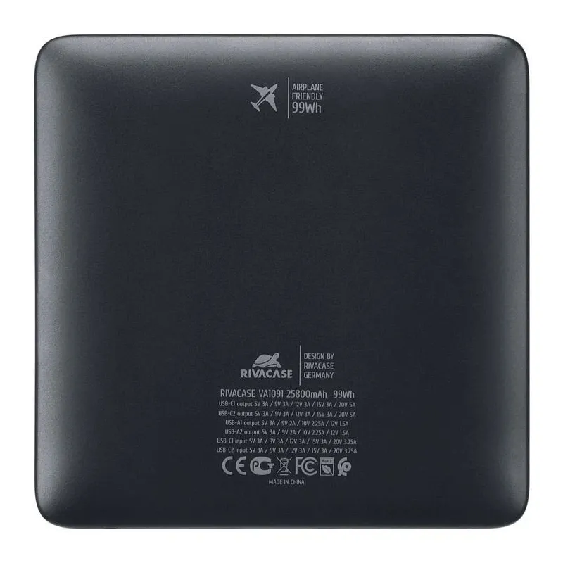 Power bank usb 25800mah-va1091 rivacase