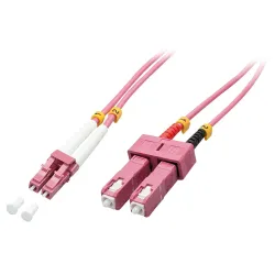 Cable fibre optic lc-sc om4-2m 46361 lindy