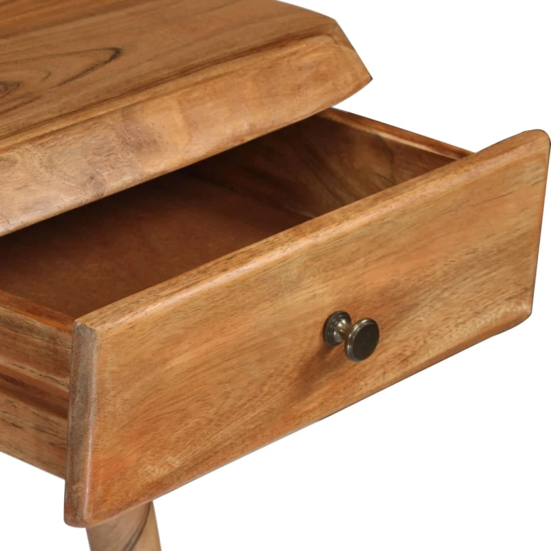 vidaXL rakstāmgalds, 110x50x76 cm, akācijas masīvkoks