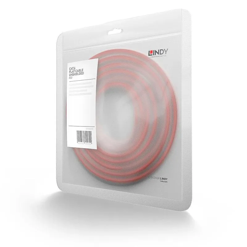 Cable cat6 u-utp 5m-red 47514 lindy