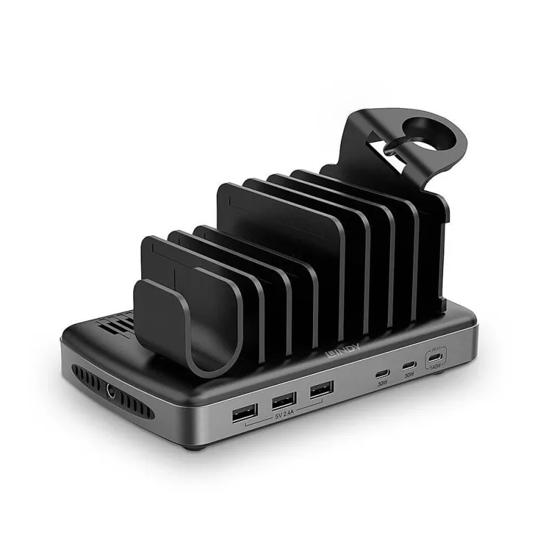 Charger station 160w usb 6port-73436 lindy