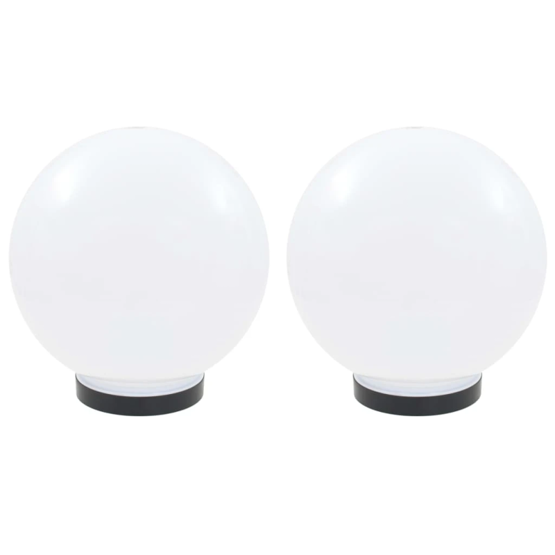 vidaXL LED lampas, 2 gab., sfēriskas, 25 cm, PMMA