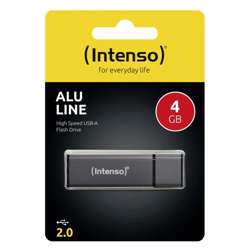 Memory drive flash usb2 4gb-black 3521451 intenso