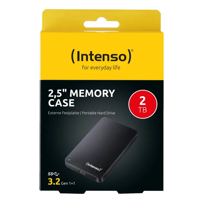 External HDD-INTENSO-Memory Case-2TB-USB 3.0-Colour Black-6021580