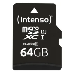 Memory micro sdxc 64gb uhs-i-w-adapter 3423490 intenso