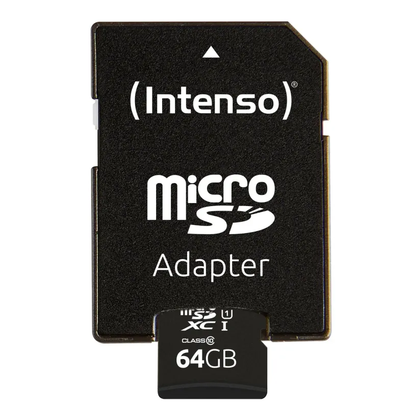 Memory micro sdxc 64gb uhs-i-w-adapter 3423490 intenso