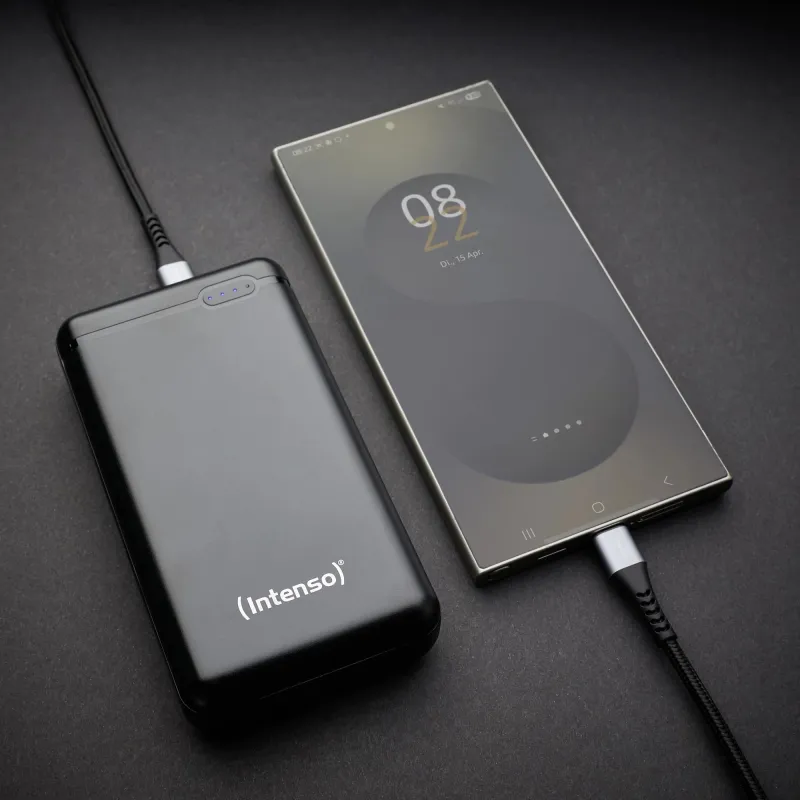 Power bank usb 20000mah-black xs20000 intenso
