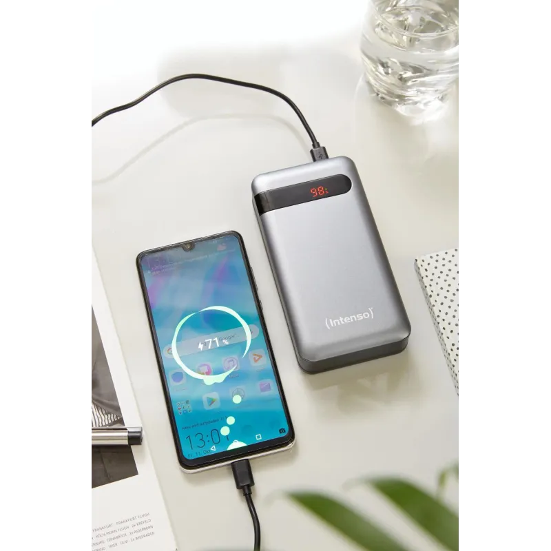 Power bank usb 20000mah qc3.0-anthracite pd20000 intenso