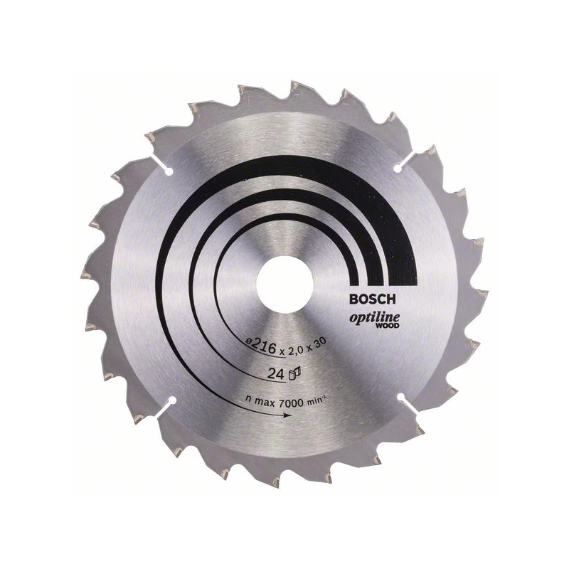 Stacionārā ripzāģa disks 216x30x24 kokam