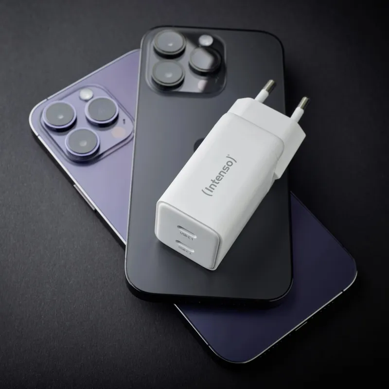 Power adapter 2xusb-c gan-7804012 intenso