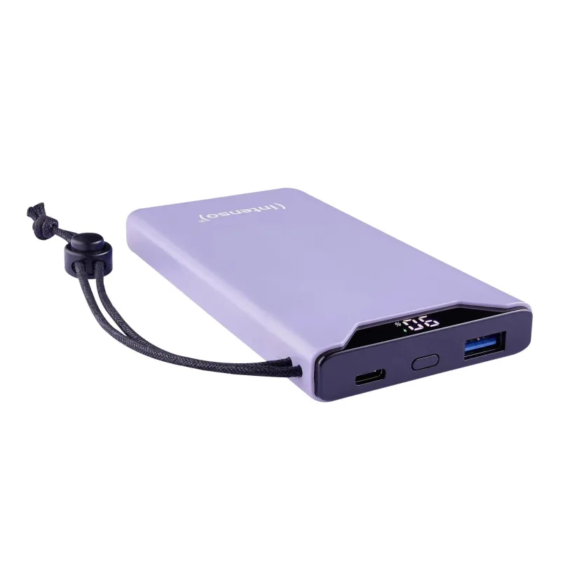 Power bank usb 10000mah qc3.0-purple f10000 7332033 intenso