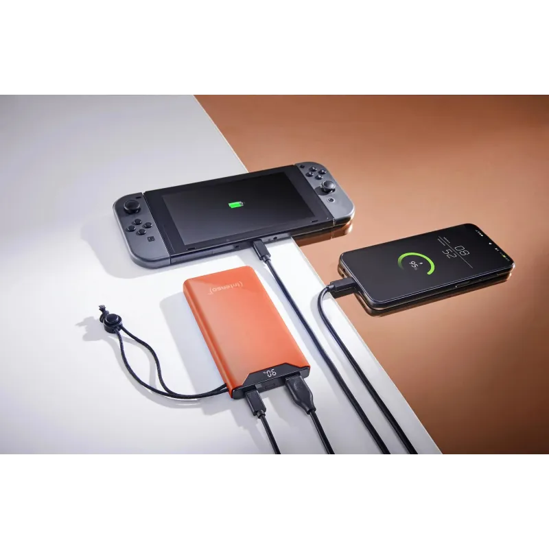 Power bank usb 10000mah qc3.0-orange f10000 7332038 intenso