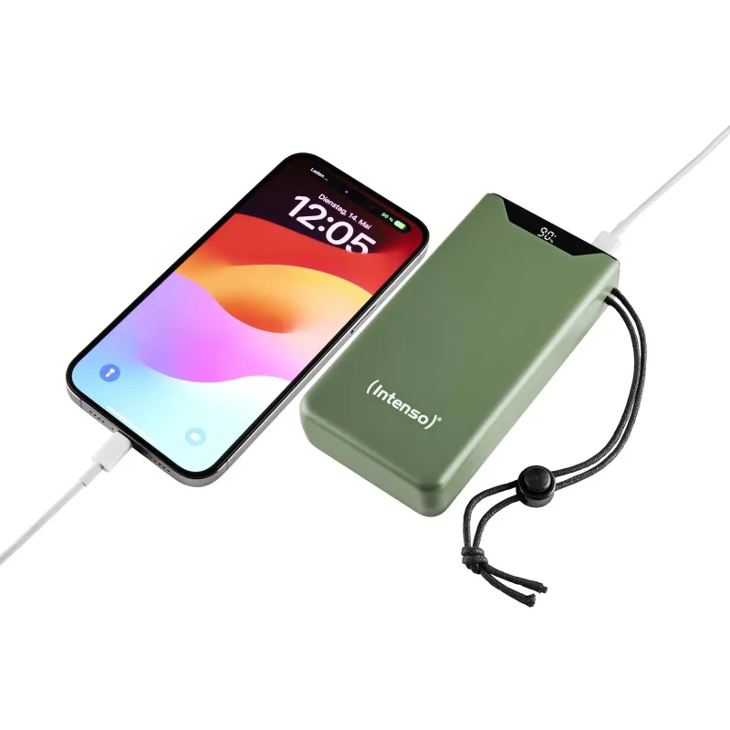 Power bank usb 20000mah qc3.0-green f20000 7332057 intenso