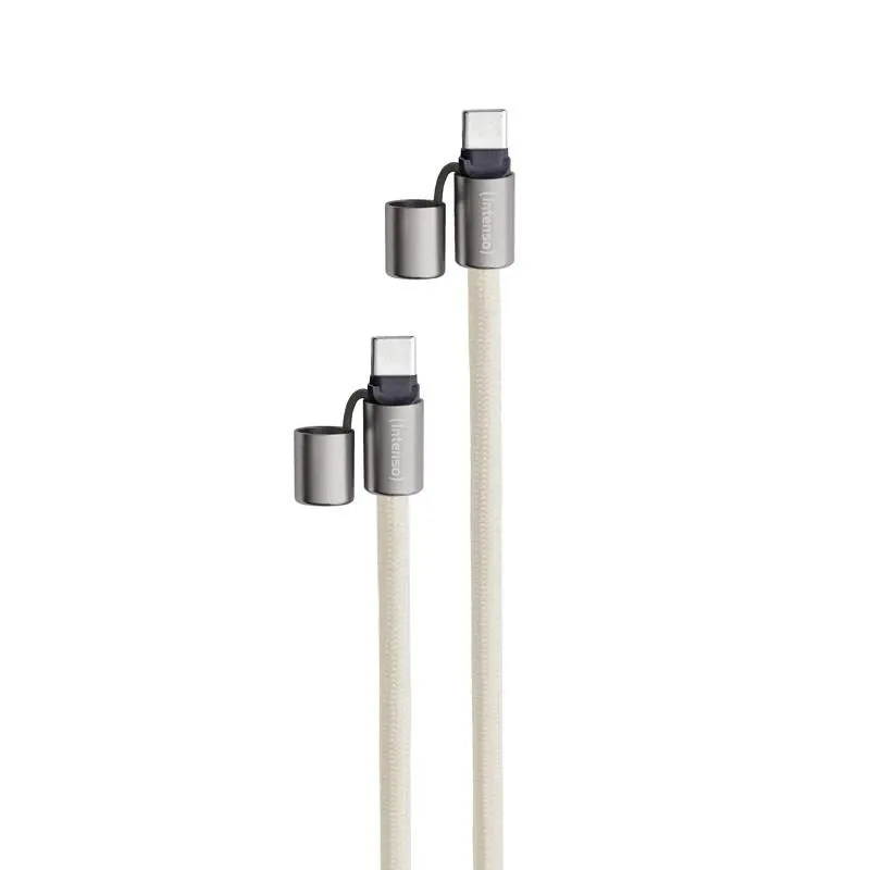 Cable usb-c to usb-c 1.65m-lanyard beige 7991001 intenso