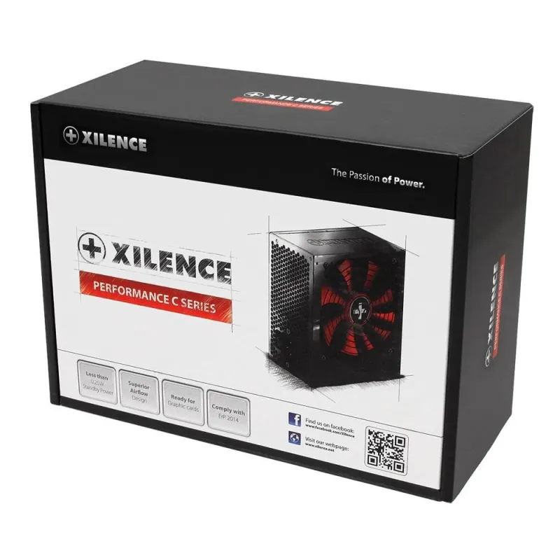 Power Supply-XILENCE-450 Watts-Peak Power 600 Watts-PFC Active-XN044