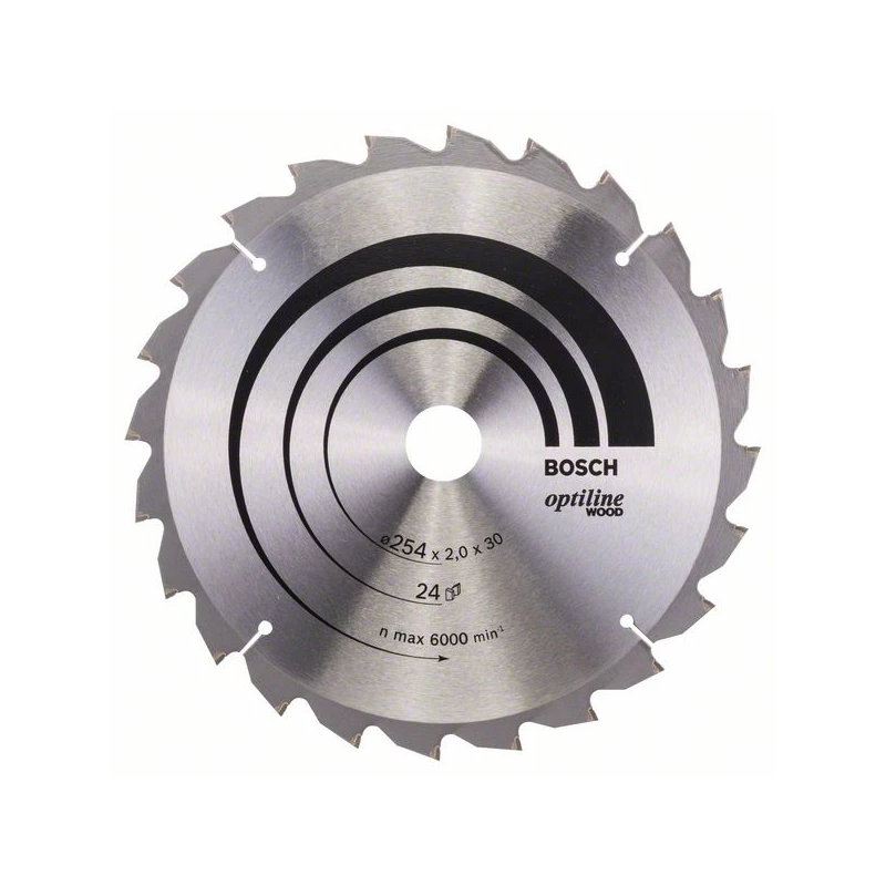 Stacionārā ripzāģa disks 254x30x24 mm, kokam