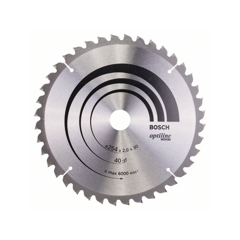 Stacionārā ripzāģa disks 254x30x40 mm, kokam