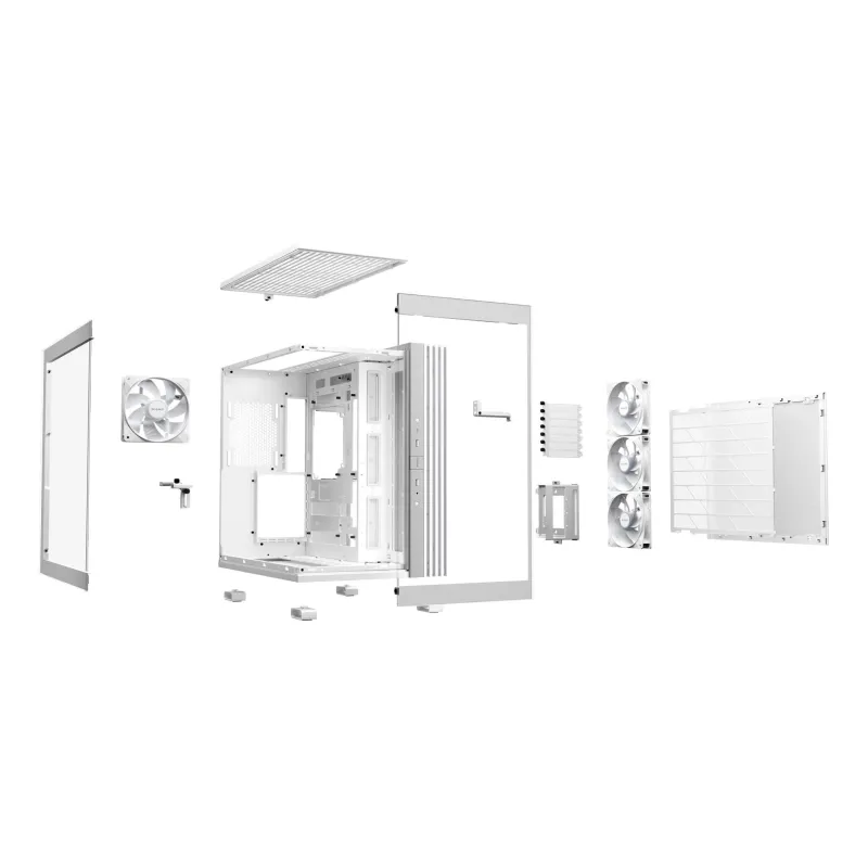 Case-BE QUIET-LIGHT BASE 600 LX-Tower-ATX-MicroATX-MiniITX-Colour White-BGW68