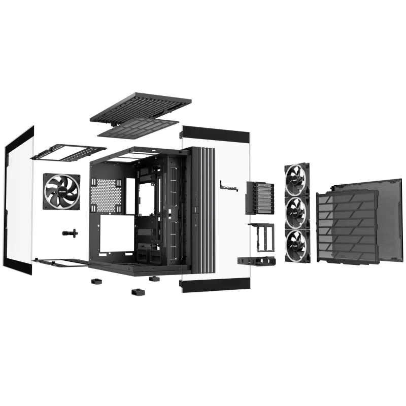 Case-BE QUIET-LIGHT BASE 900 FX-Tower-Case product features Transparent panel-ATX-EATX-MicroATX-MiniITX-XL-ATX-Colour