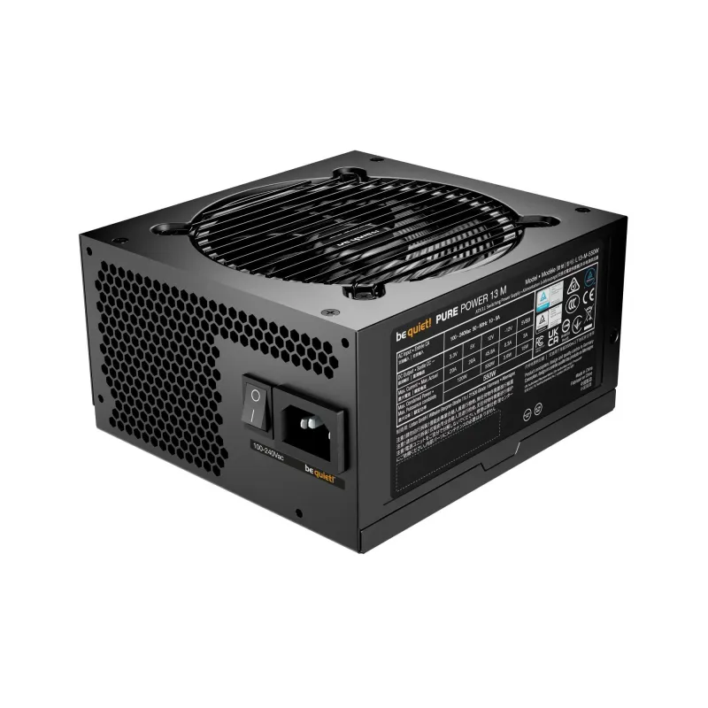 Power Supply-BE QUIET-Pure Power 13M-550 Watts-Peak Power 600 Watts-Efficiency 80 PLUS GOLD-BP024EU
