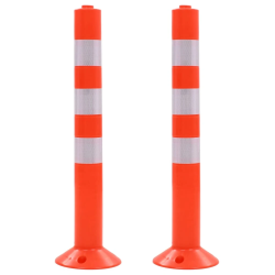 vidaXL ceļa stabiņi, 2 gab., plastmasa, 75 cm