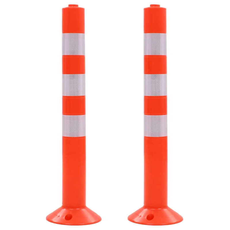 vidaXL ceļa stabiņi, 2 gab., plastmasa, 75 cm