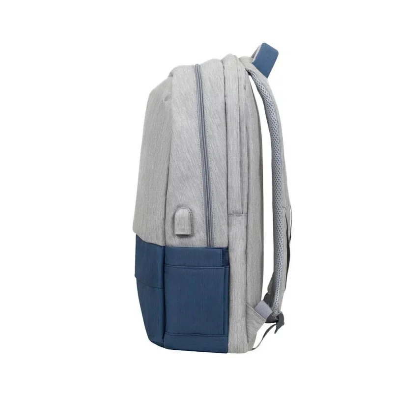 Nb backpack anti-theft 17.3-7567 grey-dark blue rivacase