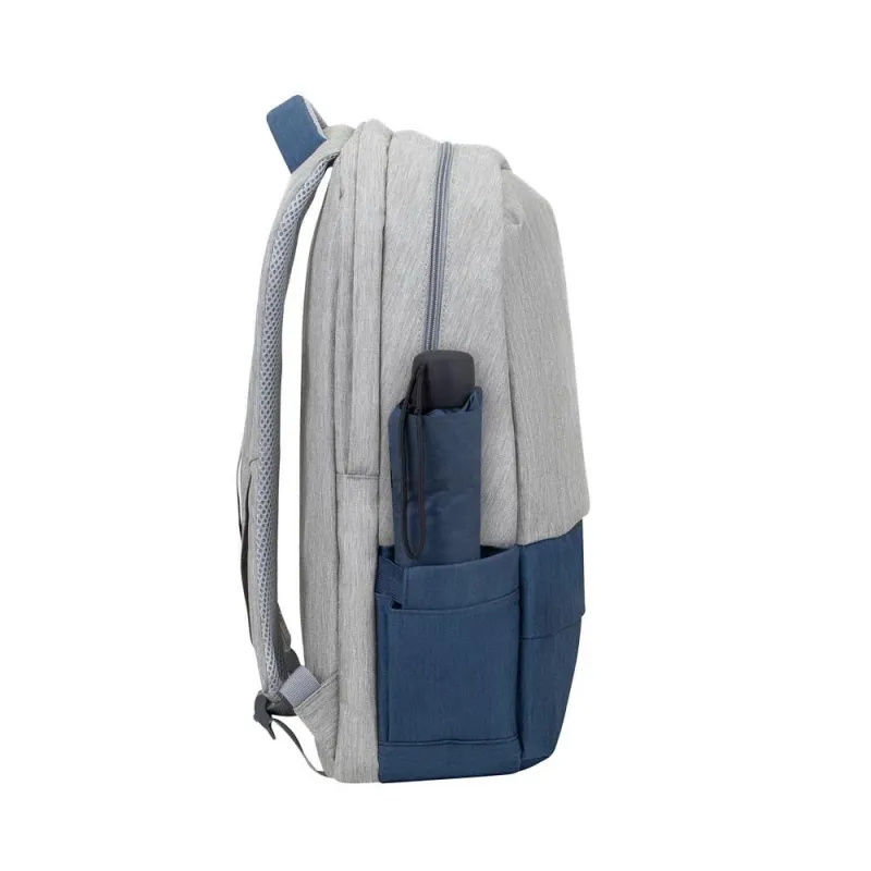 Nb backpack anti-theft 17.3-7567 grey-dark blue rivacase