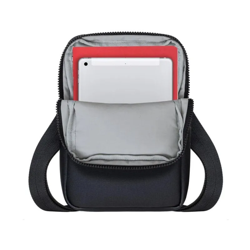 Tablet case crossbody 8-8810 black melange rivacase