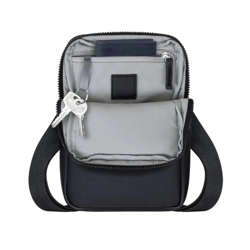 Tablet case crossbody 8-8810 black melange rivacase