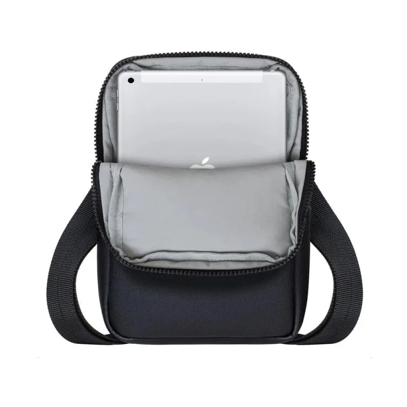 Tablet case crossbody 8-8810 black melange rivacase