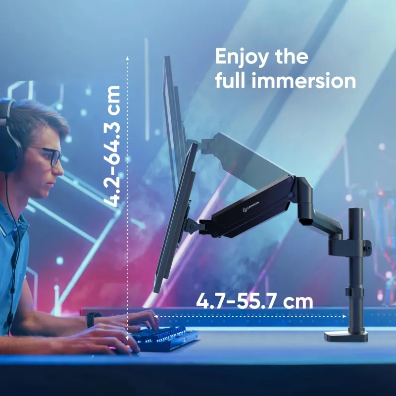 Monitor acc desk mount-13-34 black g75-b onkron