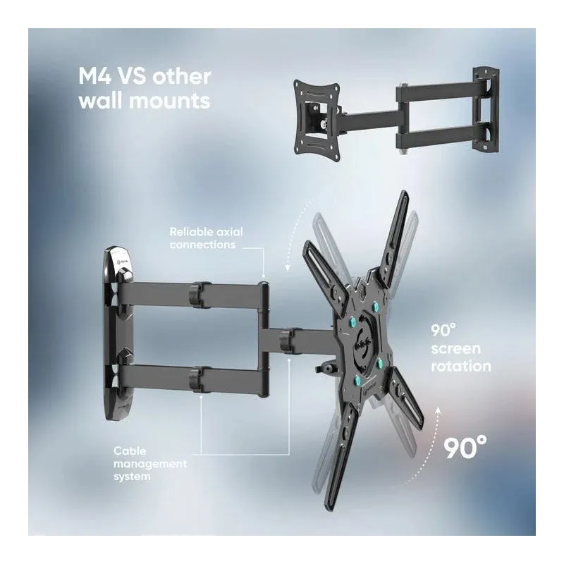 Tv set acc wall mount -32-65-black m4r-b onkron