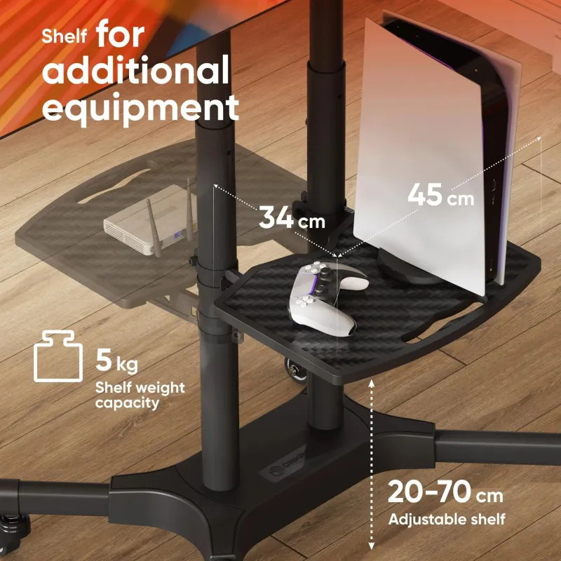 Tv set acc mobile stand-32-65-black ts1351-b onkron